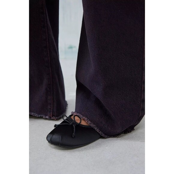 Levis Premium Women Denim Jean 25 Ribcage Wide Leg Red High Rise Baggy Loose New - Picture 4 of 7